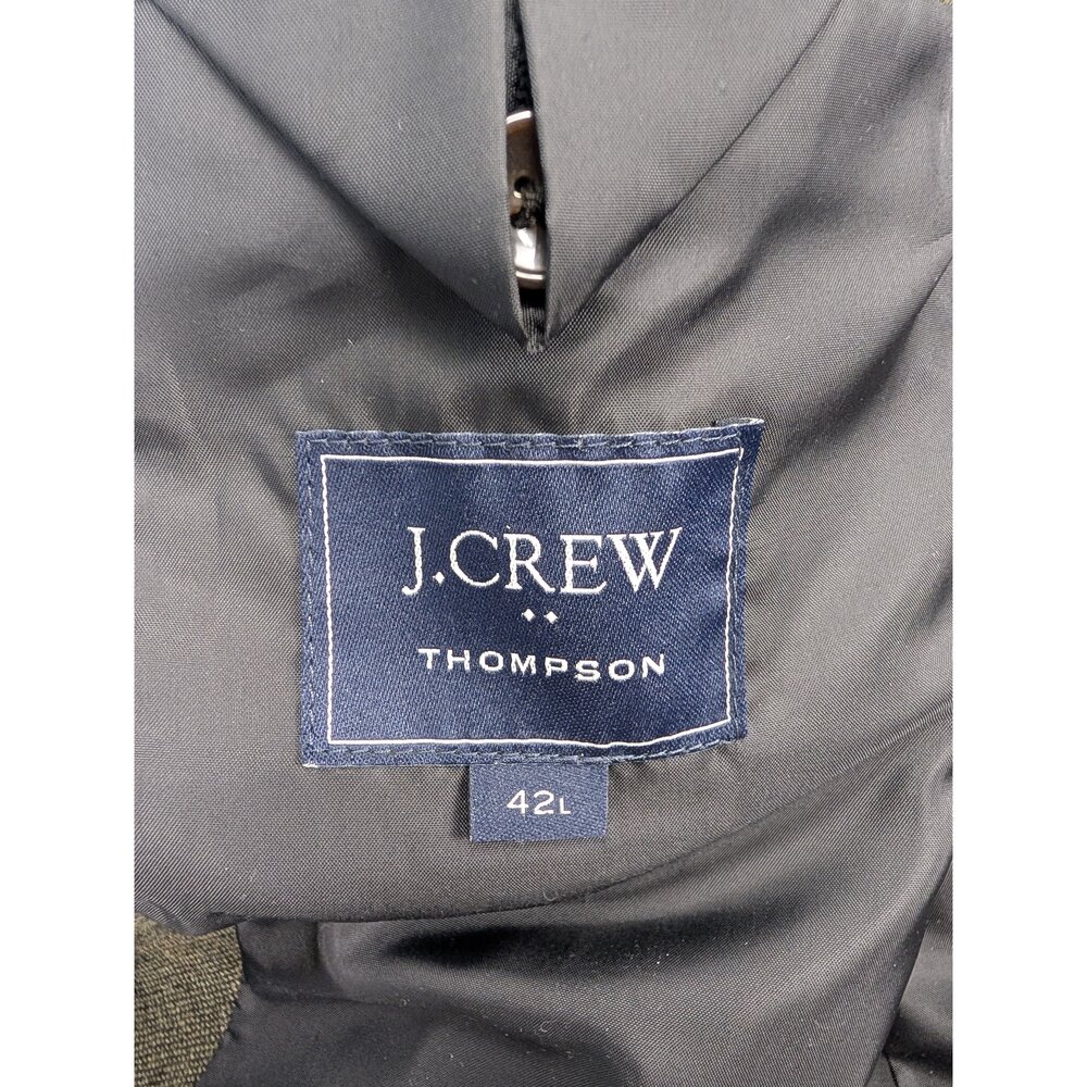 J.Crew Thompson Men's Suit 42L Jacket & 36x32 Pants Gray - Picture 5 of 15